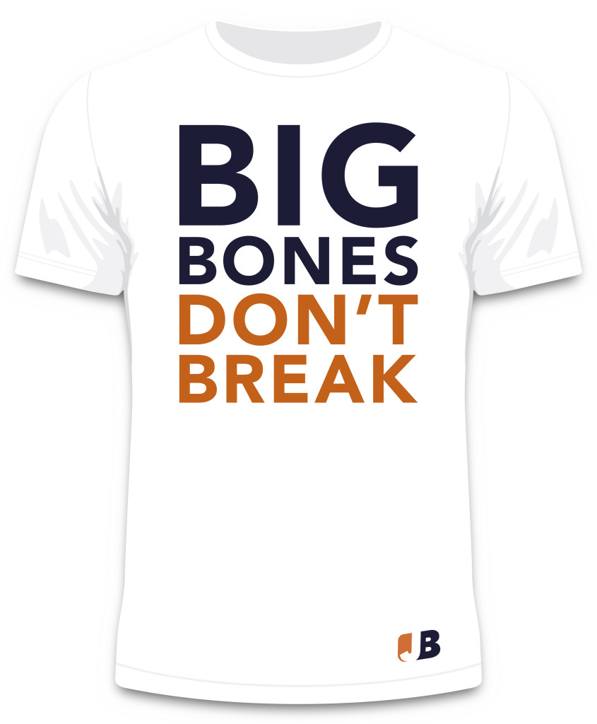 White Big Bones Tee (Front)